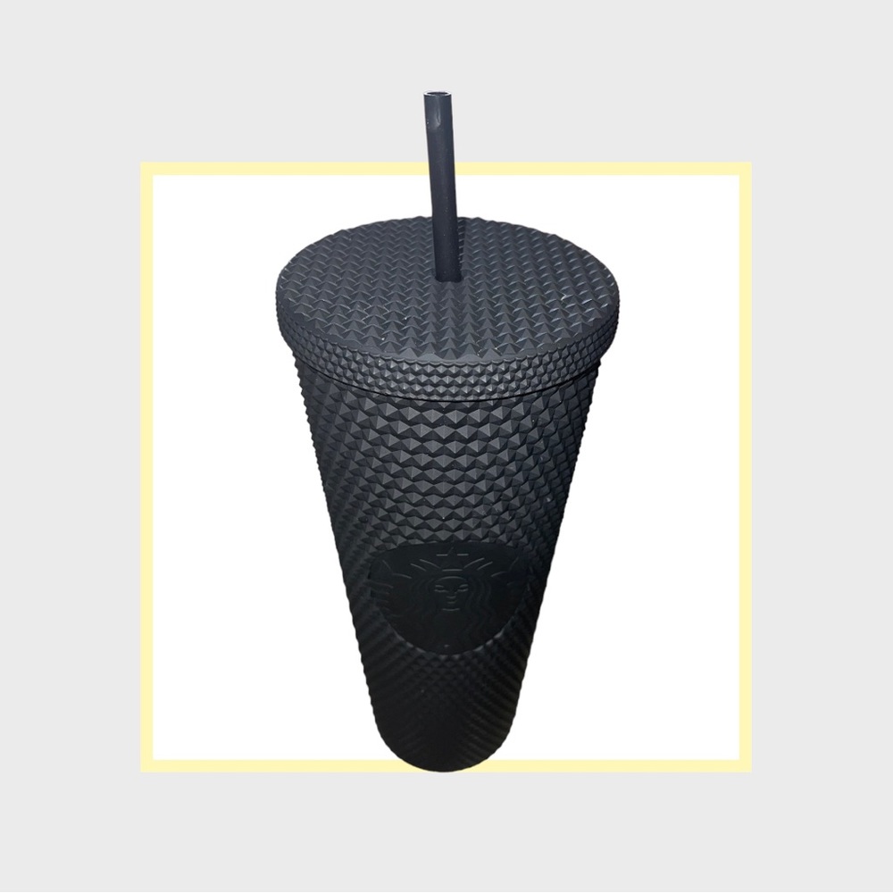 Black Studded Starbucks Cup